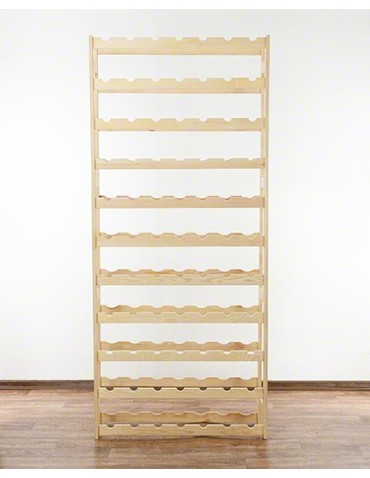 Regały - Drewniany regał na wino RW-1 /77 butelek/ Naturalny - product 5
