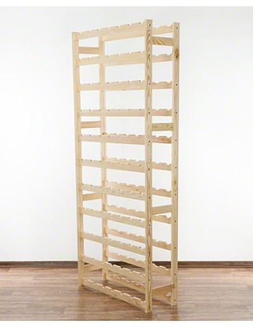 Regały - Drewniany regał na wino RW-1 /77 butelek/ Naturalny - product 6