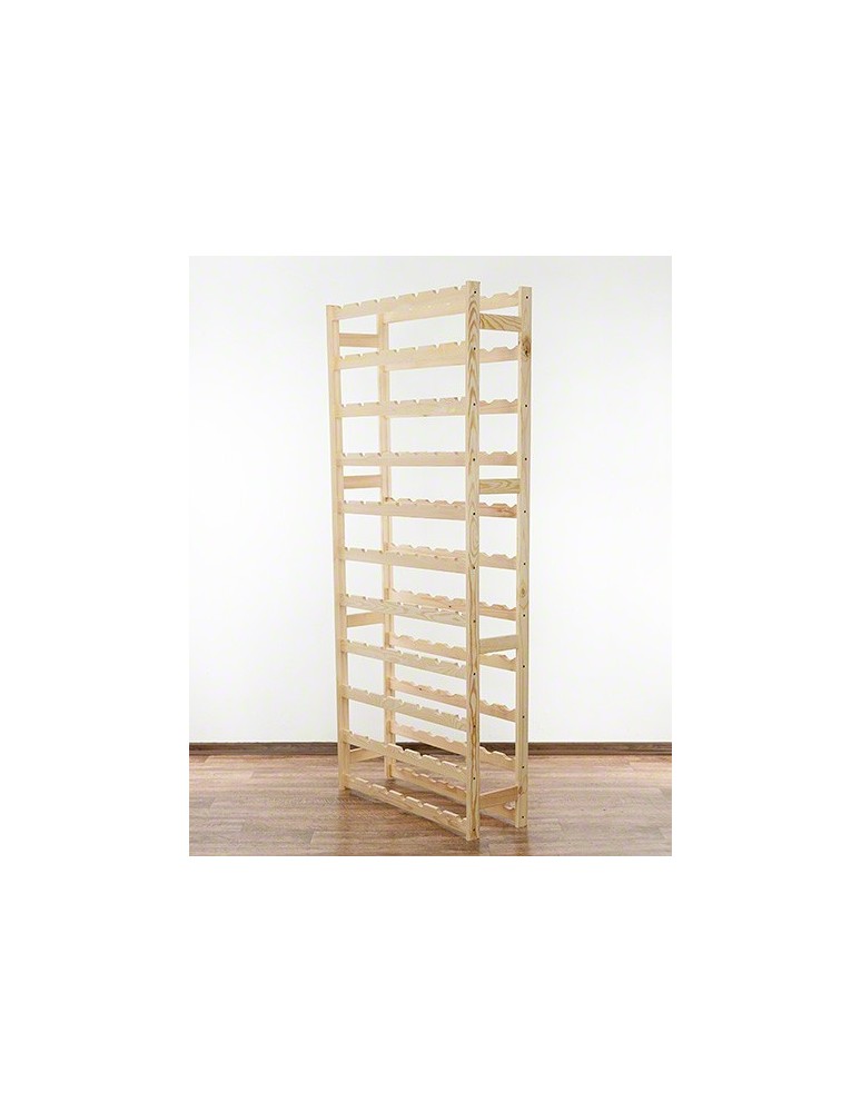 Regały - Drewniany regał na wino RW-1 /77 butelek/ Naturalny - product b2b.wamar.biz 6