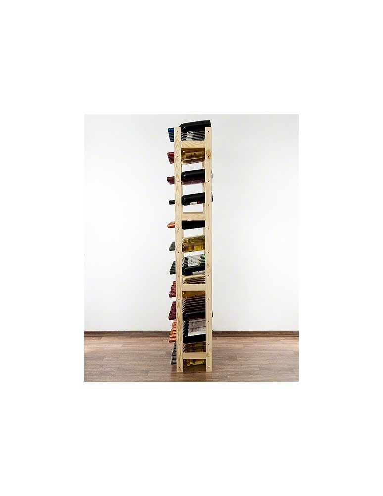 Regały - Drewniany regał na wino RW-1 /77 butelek/ Naturalny - product b2b.wamar.biz 8