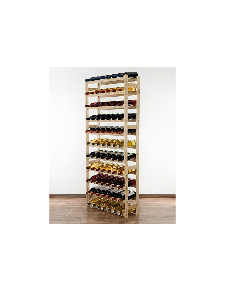 Regały - Drewniany regał na wino RW-1 /77 butelek/ Naturalny - product b2b.wamar.biz 9