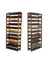 Drewniany regał na wino RW-1 /77 butelek/ Brązowy