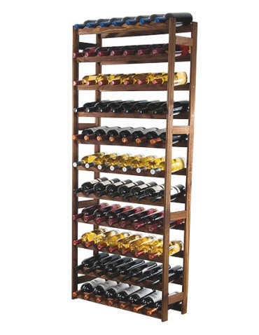 Drewniany regał na wino RW-1 /77 butelek/ Brązowy - product 2