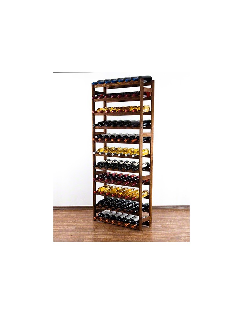 Regały - Drewniany regał na wino RW-1 /77 butelek/ Brązowy - product b2b.wamar.biz 5