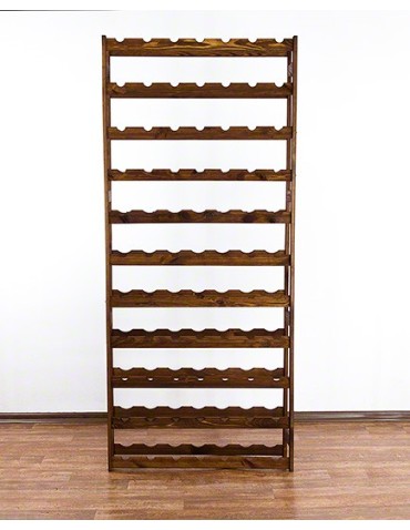 Regały - Drewniany regał na wino RW-1 /77 butelek/ Brązowy - product 7