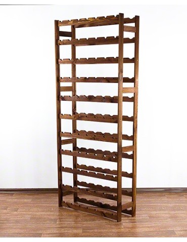 Regały - Drewniany regał na wino RW-1 /77 butelek/ Brązowy - product 8