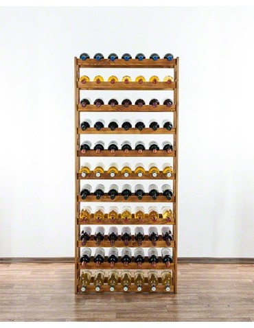 Regały - Drewniany regał na wino RW-1 /77 butelek/ Olcha - product 6