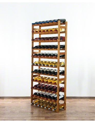 Regały - Drewniany regał na wino RW-1 /77 butelek/ Olcha - product 8
