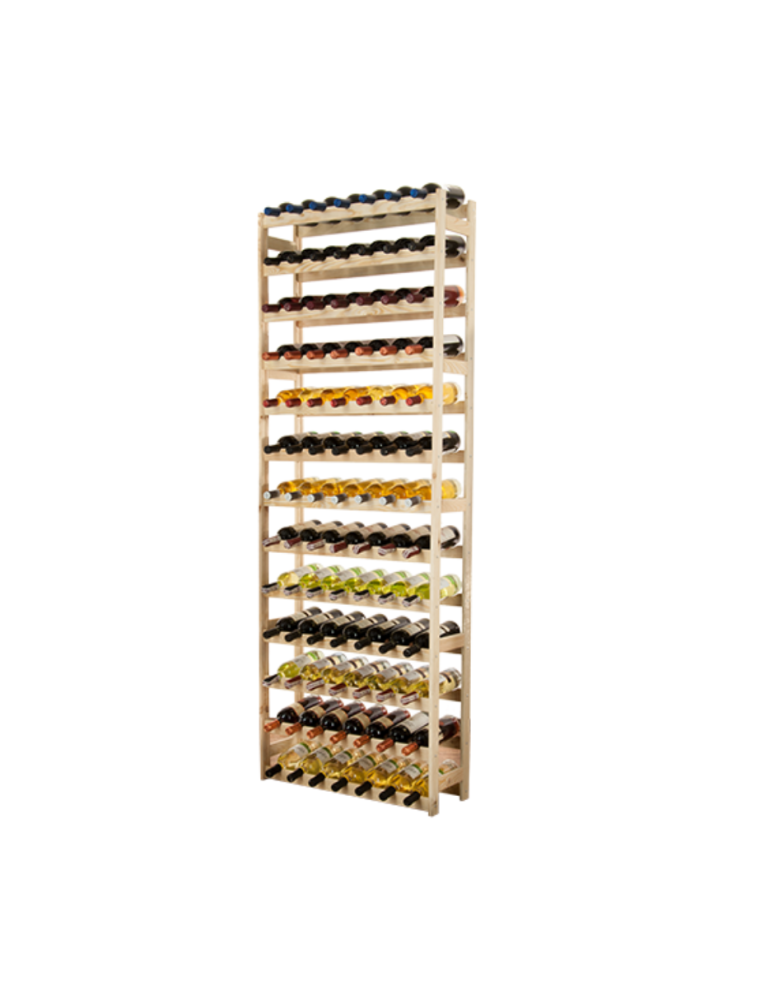 Regały - Drewniany regał na wino RW-1 /91 butelek/ Naturalny - product b2b.wamar.biz 1