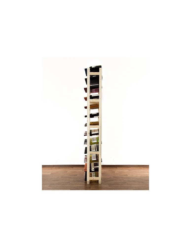 Regały - Drewniany regał na wino RW-1 /91 butelek/ Naturalny - product b2b.wamar.biz 3