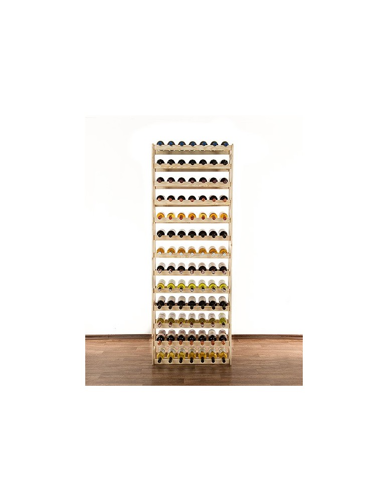 Regały - Drewniany regał na wino RW-1 /91 butelek/ Naturalny - product b2b.wamar.biz 4