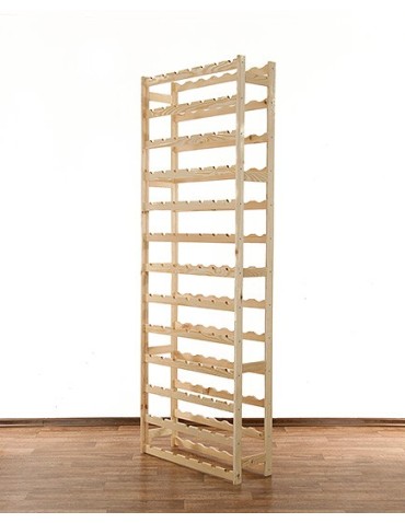 Regały - Drewniany regał na wino RW-1 /91 butelek/ Naturalny - product 8