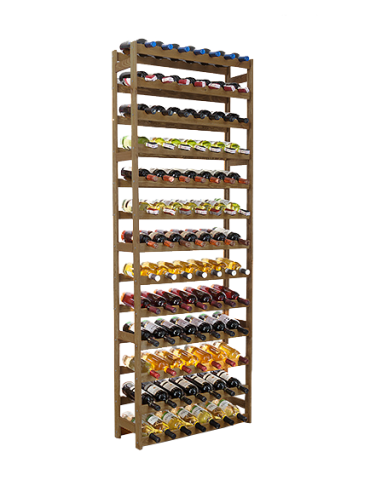 Drewniany regał na wino RW-1 /91 butelek/ Brązowy - product 2