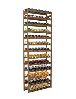 Drewniany regał na wino RW-1 /91 butelek/ Brązowy - product 2