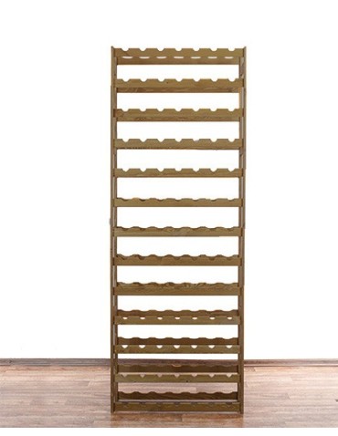 Regały - Drewniany regał na wino RW-1 /91 butelek/ Brązowy - product 3