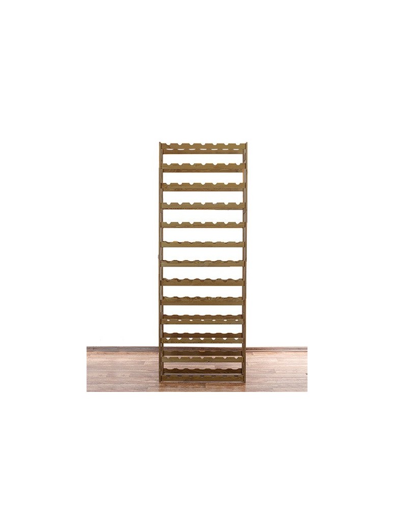 Regały - Drewniany regał na wino RW-1 /91 butelek/ Brązowy - product b2b.wamar.biz 3