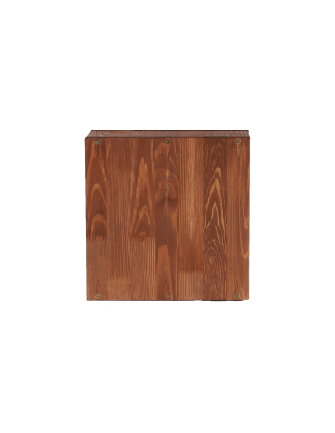 Regały - Modułowy Słupek na Wino RW61 (Na 3 Butelki) – Brązowe Drewno - product 6