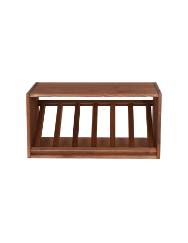 Regały - Modułowy Regał na Wino RW61 (1 Ukośna Leżnia) – Brązowe Drewno - product 5