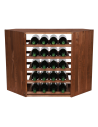 Modułowy/ Narożny Regał na Wino RW61 (5 Leżni) – Brązowe Drewno