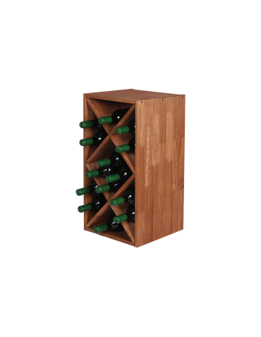 Regały - Modułowy Regał na Wino RW61 (Półki X2) – Brązowe Drewno - product 3