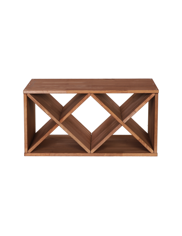 Regały - Modułowy Regał na Wino RW61 (Półki X2) – Brązowe Drewno - product b2b.wamar.biz 9