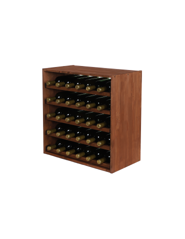Regały - Modułowy Regał na Wino RW61 (5 Wysuwanych Leżni) – Brązowe Drewno - product 11
