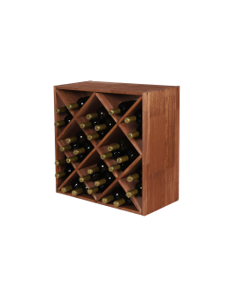 Modułowy Regał na Wino RW61 (Półki X4) – Brązowe Drewno - product 2