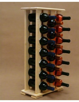 Regał na Wino RW-12/ 20 Butelek - Naturalne Drewno - product 2