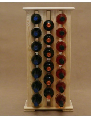 Regały - Regał na Wino RW-12/ 20 Butelek - Naturalne Drewno - product 3