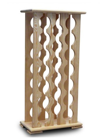 Regały - Regał na Wino RW-12/ 20 Butelek - Naturalne Drewno - product 4