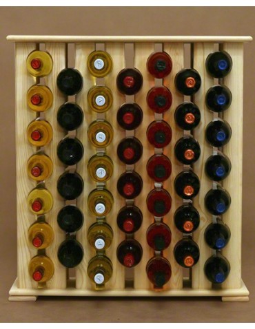 Regał na Wino RW-12/ 46 Butelek - Naturalne Drewno - product 2