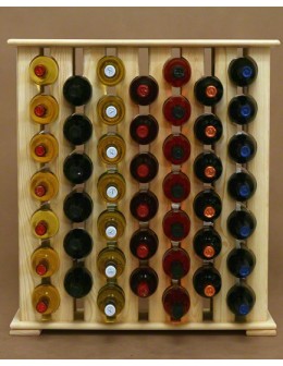 Regał na Wino RW-12/ 46 Butelek - Naturalne Drewno - product 2