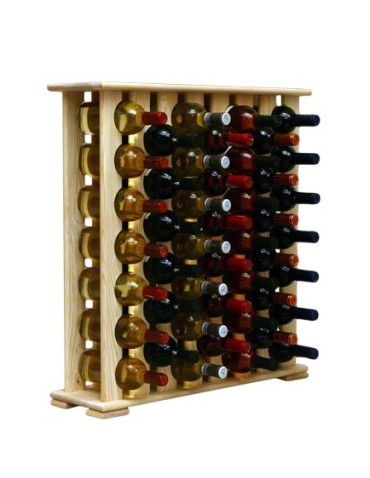 Regały - Regał na Wino RW-12/ 46 Butelek - Naturalne Drewno - product 3