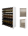 Dębowy regał na wino RW-20 /42 butelki/ – White & Dark Oak