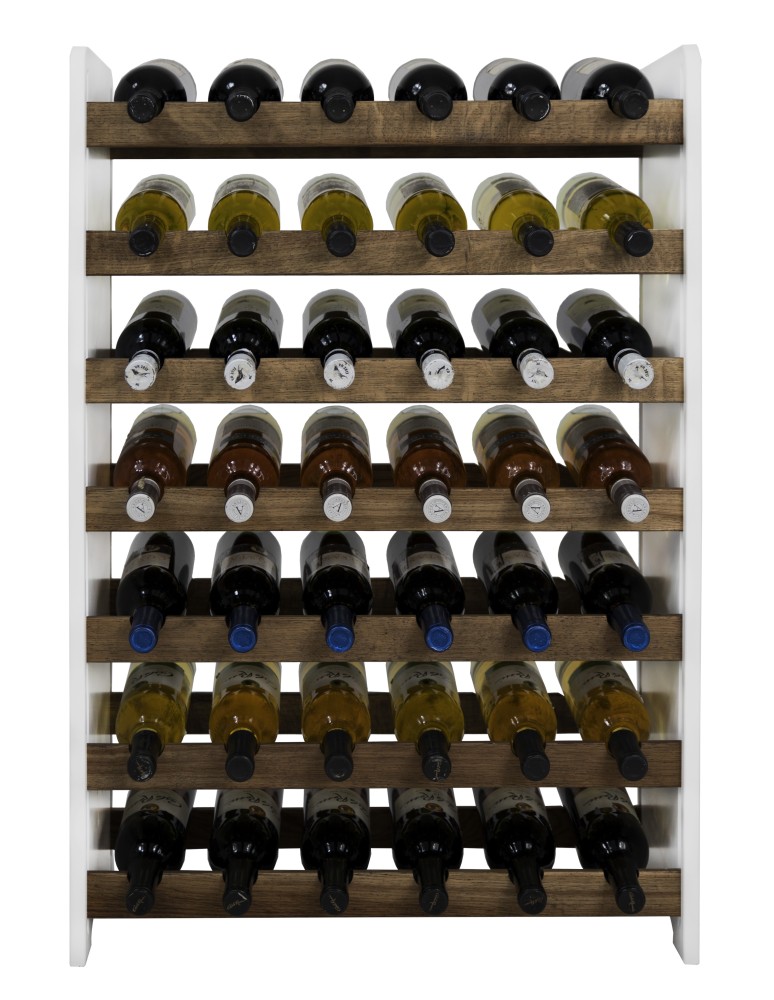 Regały - Dębowy regał na wino RW-20 /42 butelki/ – White & Dark Oak - product b2b.wamar.biz 3