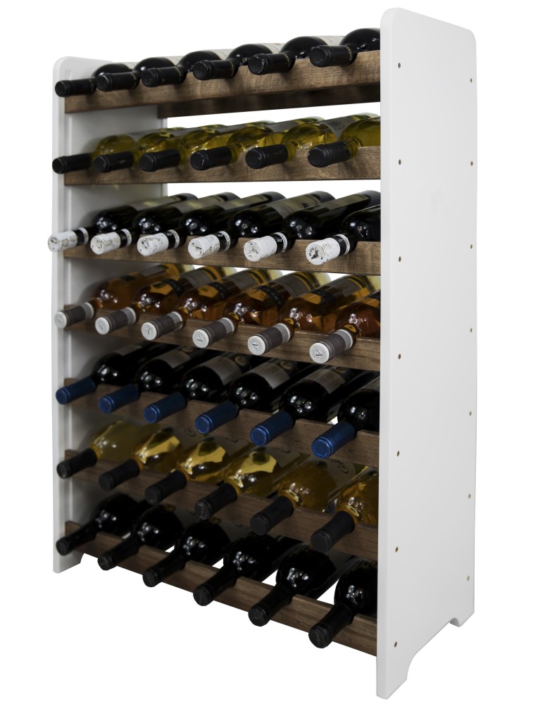 Regały - Dębowy regał na wino RW-20 /42 butelki/ – White & Dark Oak - product b2b.wamar.biz 4