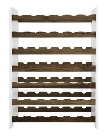 Regały - Dębowy regał na wino RW-20 /42 butelki/ – White & Dark Oak - product 6