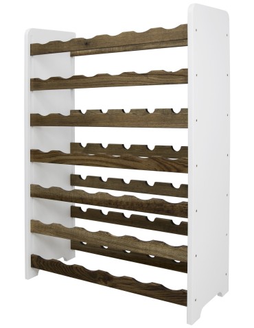 Regały - Dębowy regał na wino RW-20 /42 butelki/ – White & Dark Oak - product 7