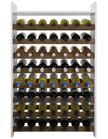 Regały - Dębowy regał na wino z półką RW-20 /56 butelek/ – White & Dark Oak - product 3