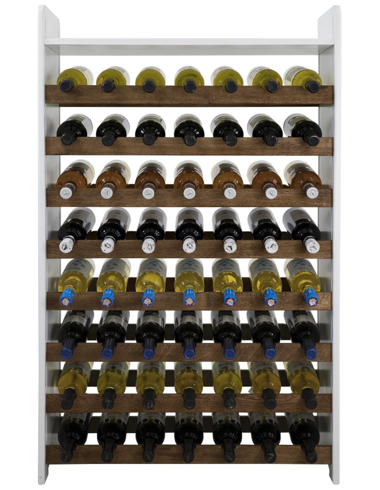 Regały - Dębowy regał na wino z półką RW-20 /56 butelek/ – White & Dark Oak - product b2b.wamar.biz 3
