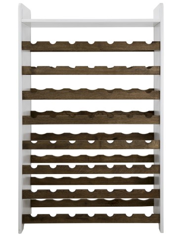 Regały - Dębowy regał na wino z półką RW-20 /56 butelek/ – White & Dark Oak - product 6