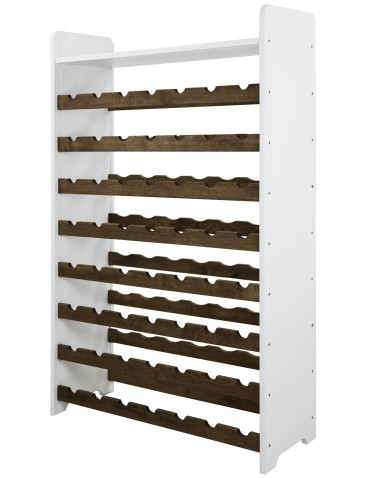 Regały - Dębowy regał na wino z półką RW-20 /56 butelek/ – White & Dark Oak - product 7
