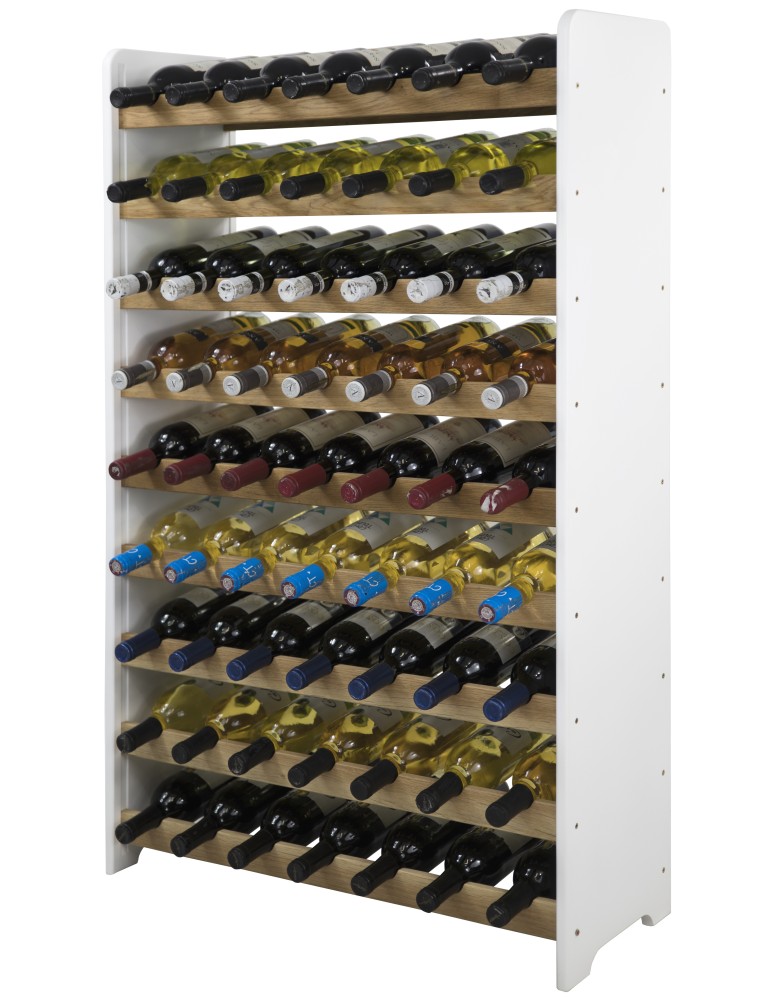 Regały - Dębowy regał na wino RW-20 /63 butelki/ – White & Light Oak - product b2b.wamar.biz 3