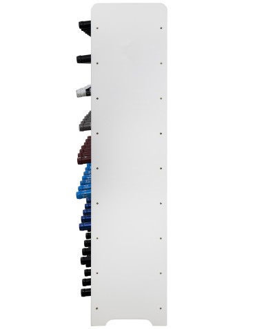 Regały - Dębowy regał na wino RW-20 /63 butelki/ – White & Light Oak - product 4