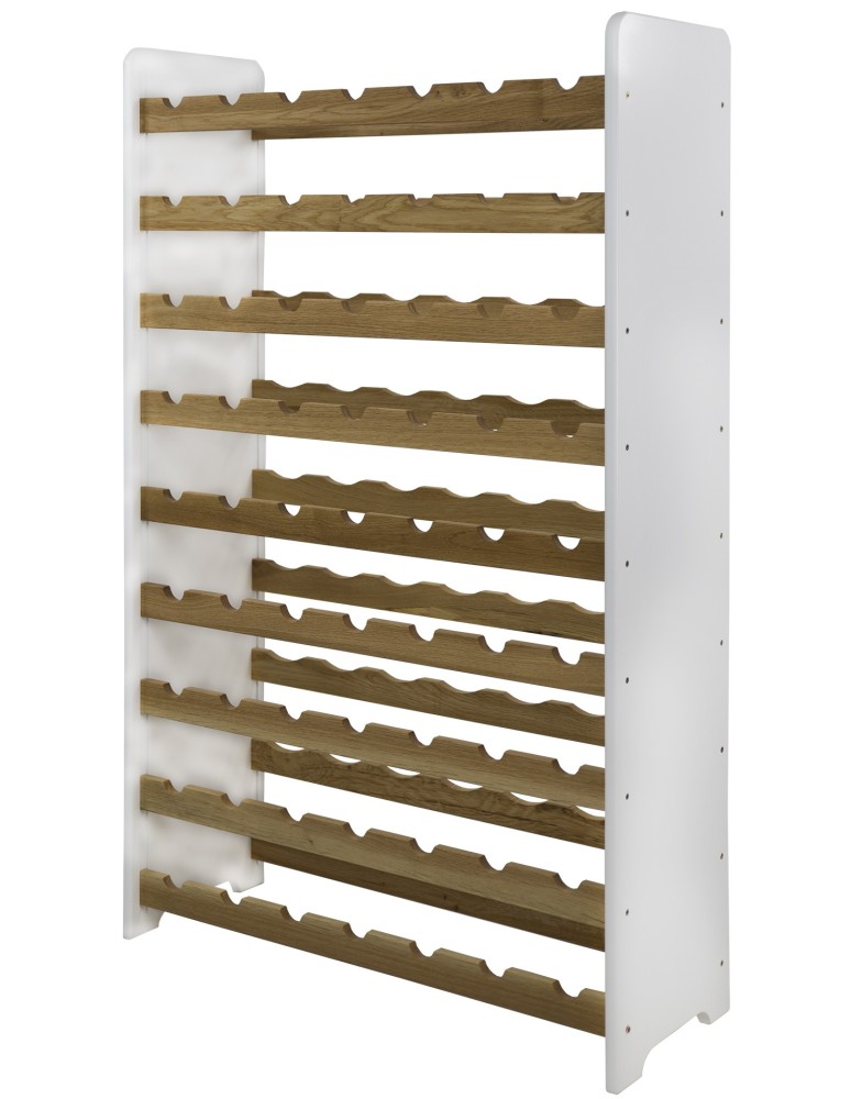 Regały - Dębowy regał na wino RW-20 /63 butelki/ – White & Light Oak - product b2b.wamar.biz 7