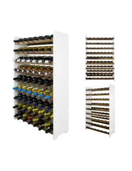 Dębowy regał na wino RW-20 /63 butelki/ – White & Dark Oak