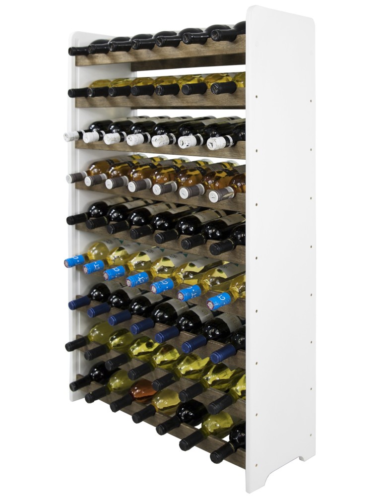 Regały - Dębowy regał na wino RW-20 /63 butelki/ – White & Dark Oak - product b2b.wamar.biz 4