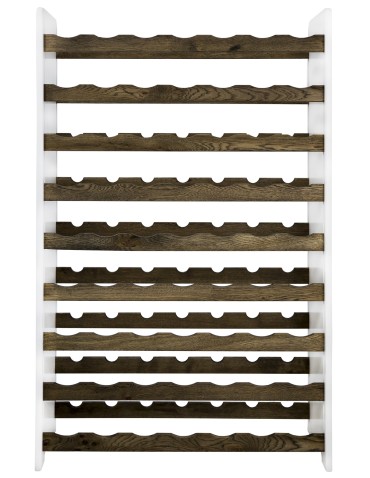 Regały - Dębowy regał na wino RW-20 /63 butelki/ – White & Dark Oak - product 6