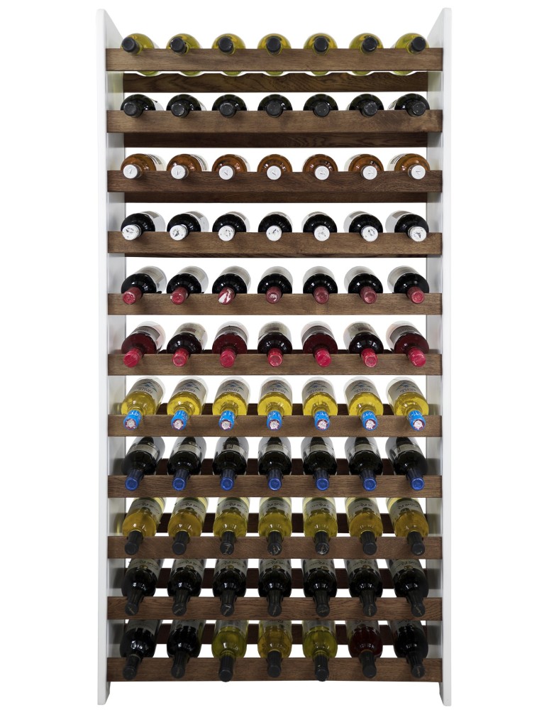 Regały - Dębowy regał na wino RW-20 /77 butelek/ – White & Dark Oak - produkt b2b.wamar.biz 2