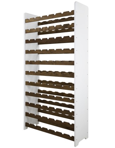Regały - Dębowy regał na wino RW-20 /77 butelek/ – White & Dark Oak - produkt 7